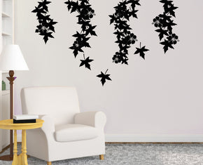 VINE FLOWER Wall Sticker Decal Stencil Silhouette ST296