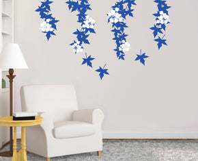 VINE FLOWER Wall Sticker Décalque Stencil Silhouette ST297