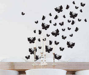 BUTTERFLY SET Wall Sticker Decal Stencil Silhouette ST298