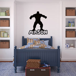 L’incroyable Hulk Super Hero Personnalisé Autocollant Mural Decal Stencil Silhouette ST308