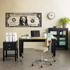 One Dollar Bill Wall Sticker Decal Stencil Silhouette ST325