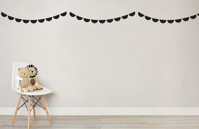 HALF MOON Bandroll Set Wall Sticker Decal Stencil Silhouette ST343