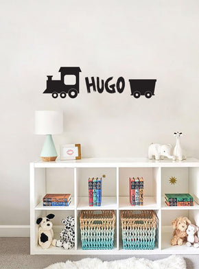 TRAIN Personalized Wall Sticker Decal Stencil Silhouette ST347