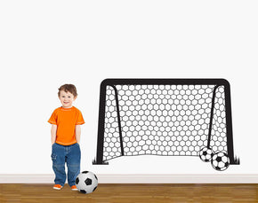 Soccer Goal Wall Sticker Decal Stencil Silhouette ST360