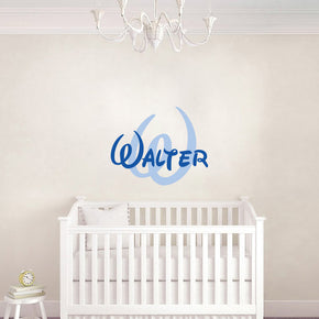 Disney Style Personalized  Wall Sticker Decal Stencil Silhouette ST375