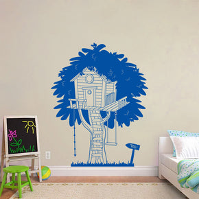 Personnalisé Tree House Wall Sticker Decal Stencil Silhouette ST377