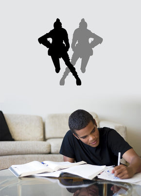 Jeu vidéo Wall Sticker Decal Stencil Silhouette ST388