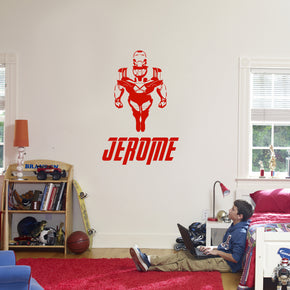 Iron-Man Superhero Personalized Wall Sticker Decal Stencil Silhouette ST418