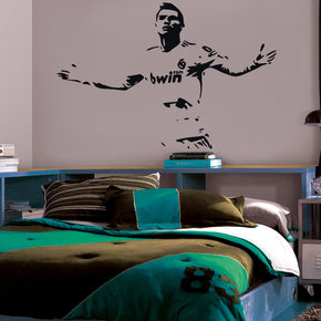 Soccer Player Wall Sticker Decal Stencil Silhouette ST48