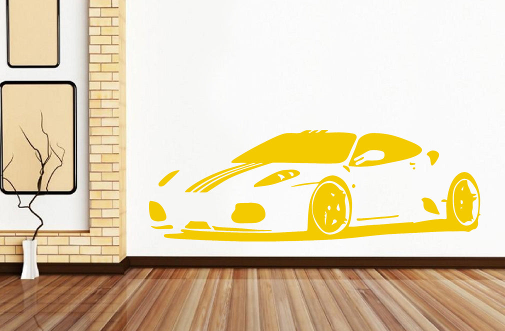 Sticker mural voiture de sport - Stickers muraux couleur