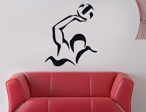 WATER POLO Sports Wall Sticker Decal Stencil Silhouette ST82