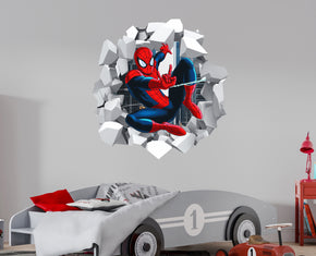 Spiderman 3D Explosion Effect Wall Sticker Decal WC404