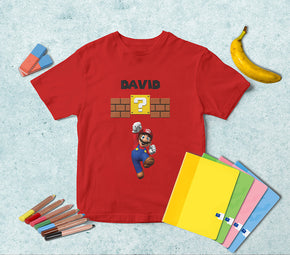 Super Mario Bros Nom personnalisé T-shirt TS066