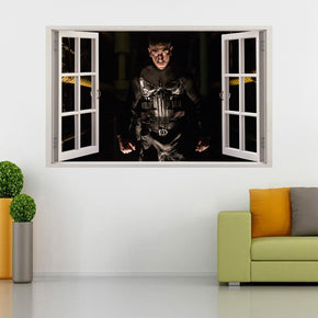 The Punisher 3D Window Wall Sticker Decal W020