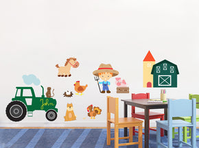 MY LITTLE FARM Set Personalized Custom Name Wall Sticker Decal WC113