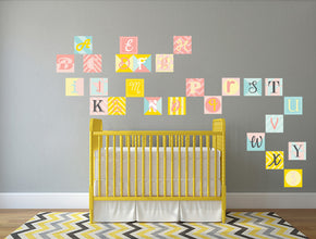 CUBES ABC Letters Wall Sticker Decal WC118