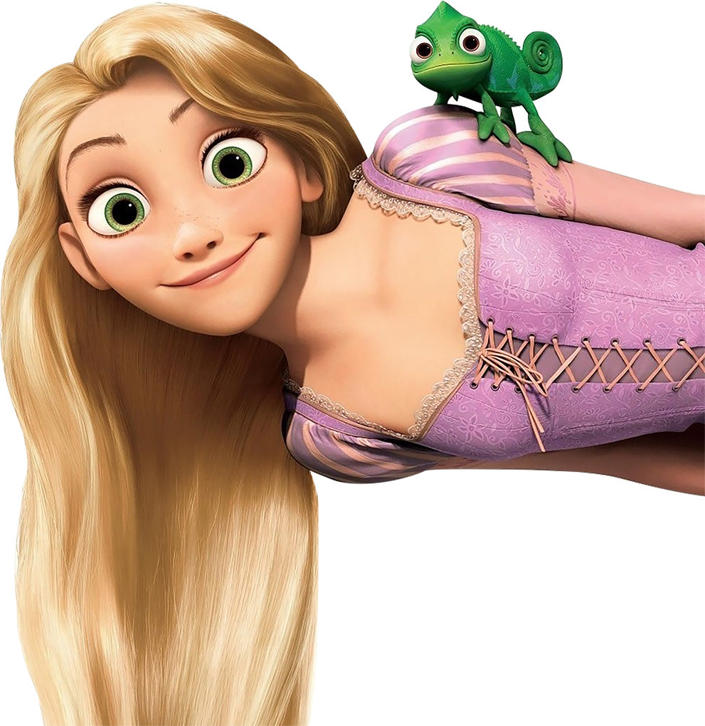 Rapunzel with Tangled Hair Sticker - Free Disney Sticker Download