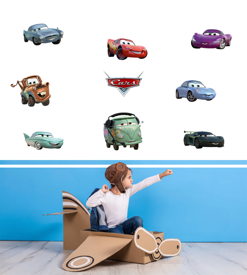 Disney Sticker Cars Cars Wall Set Decal WC211 PERSONALIZED Movie Set