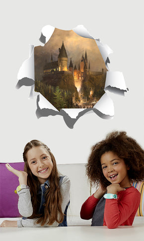 Hogwarts Harry Potter 3D Torn Paper Effect Wall Sticker Decal WC227