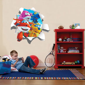 Super Wings 3D Torn Paper Effect Wall Sticker Decal WC246