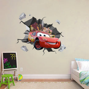 Lightning Mcqueen Cars Movie 3D Explosion Effect Wall Sticker Decal WC248