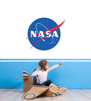 Nasa Logo Space 3D Torn Paper Style Wall Sticker Décalque WC251