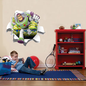 Toy Story Buzz Lightyear 3D Torn Paper Wall Sticker Décalque WC265