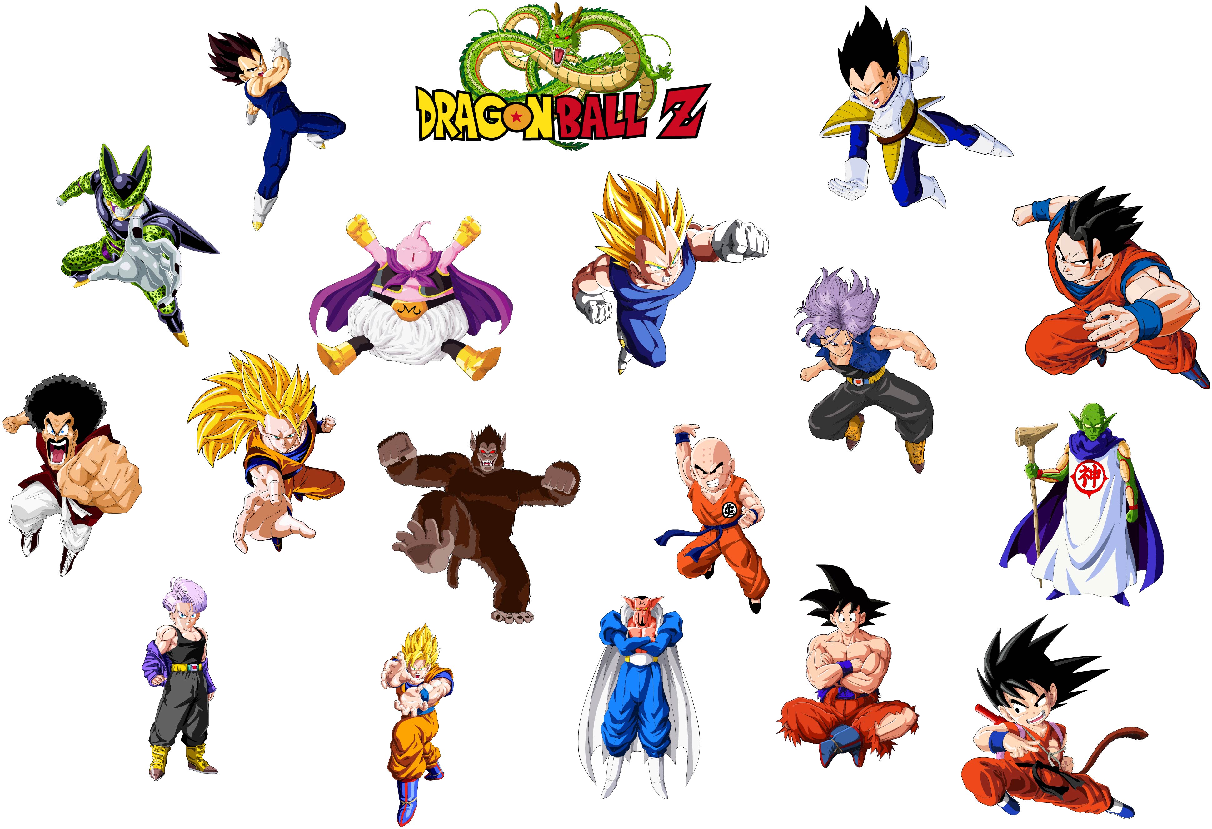 Dragon Ball Z Characters Set Wall Sticker Decal WC329 