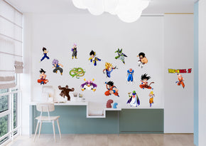 Dragon Ball Z Characters Set Wall Sticker Decal Home Decor Art WC329