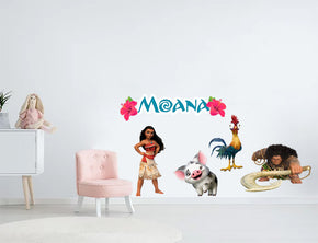 Moana Disney Princess Set Wall Sticker Autocollant WC340
