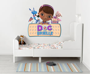 Doc McStuffins Personalized Custom Name Wall Sticker Decal WC362