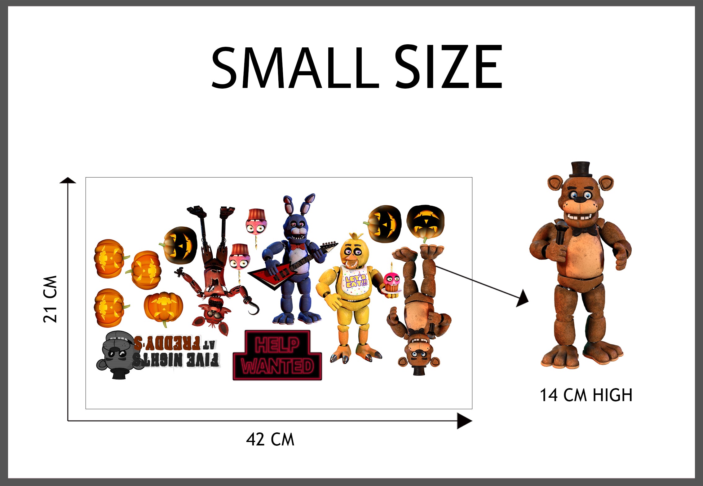 Five Nights At Freddy's Wall Stickers Decals WC376 