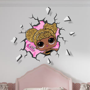 LOL Dolls 3D Explosion Effect Wall Sticker Decal WC390