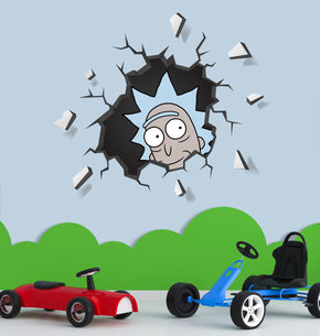 Rick & Morty 3D Explosion Effect Wall Sticker Decal WC392