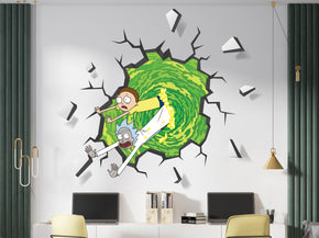 Rick & Morty 3D Explosion Effect Wall Sticker Decal WC394