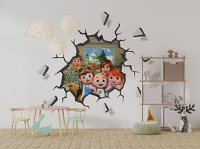Cocomelon 3D Explosion Effect Wall Sticker Decal WC395