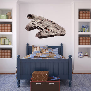 Millennium Falcon Ship Star Wars Wall Sticker Decal WC50