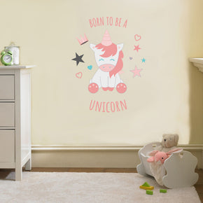 Born To Be A Unicorn Wall Sticker Decal WC68