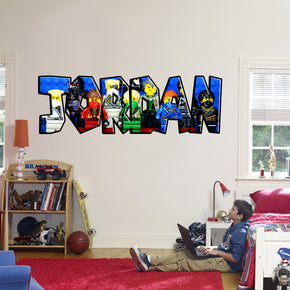 Ninjago Personalized Custom Name Wall Sticker Decal 020