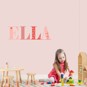 Kids Personalized Custom Name Wall Sticker Decal WP04