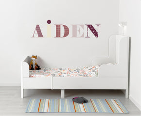 Kids Personalized Custom Name Wall Sticker Decal WP06