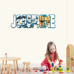 Kids Personalized Custom Name Wall Sticker Decal WP109