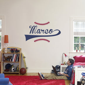 Baseball Personalized Custom Name Wall Sticker Decal WP118