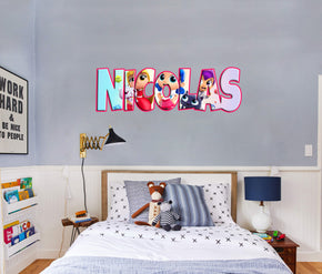 Cartoons TV Series Personalized Custom Name Wall Sticker Decal WP131