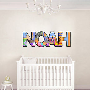 Enfants Personnalisé Custom Name Wall Sticker Decal WP13