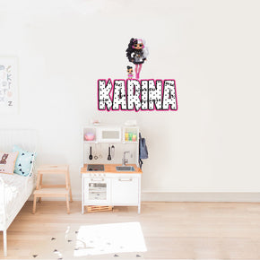 lol Dolls Personalized Custom Name Wall Sticker Decal WP174