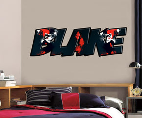 HARLEY QUINN Super Hero Personalized Custom Name Wall Sticker Decal WP223