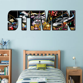 THANOS The Avengers Comics Personnalisé Custom Name Wall Sticker Decal WP230