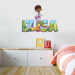 Doc McStuffins Personalized Custom Name Wall Sticker Decal WP241