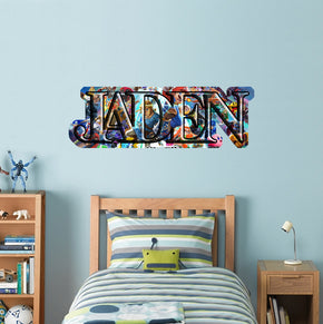 Super Smash Bros Ultimate Personalized Custom Name Wall Sticker Decal WP243